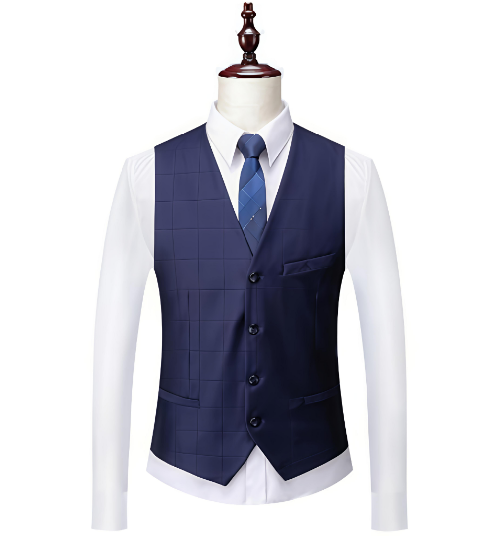 The Shelby Navy Checkered Suit