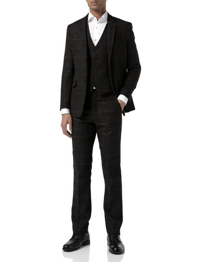 The Shelby Black Checkered Suit