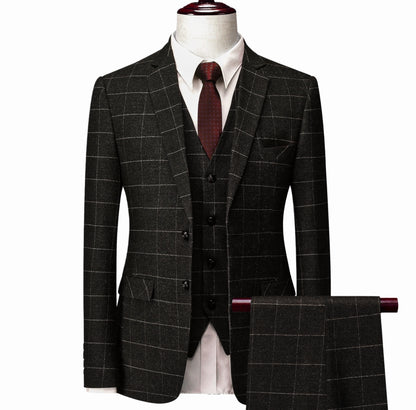 The Shelby Black Checkered Suit