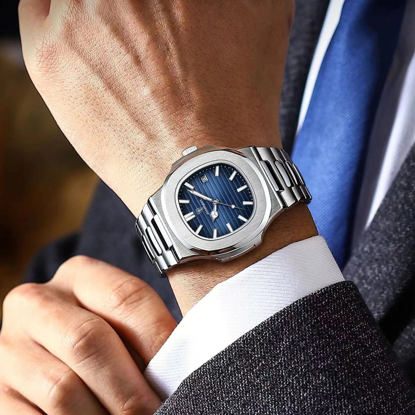 Luxury Emerald Quartz Watch