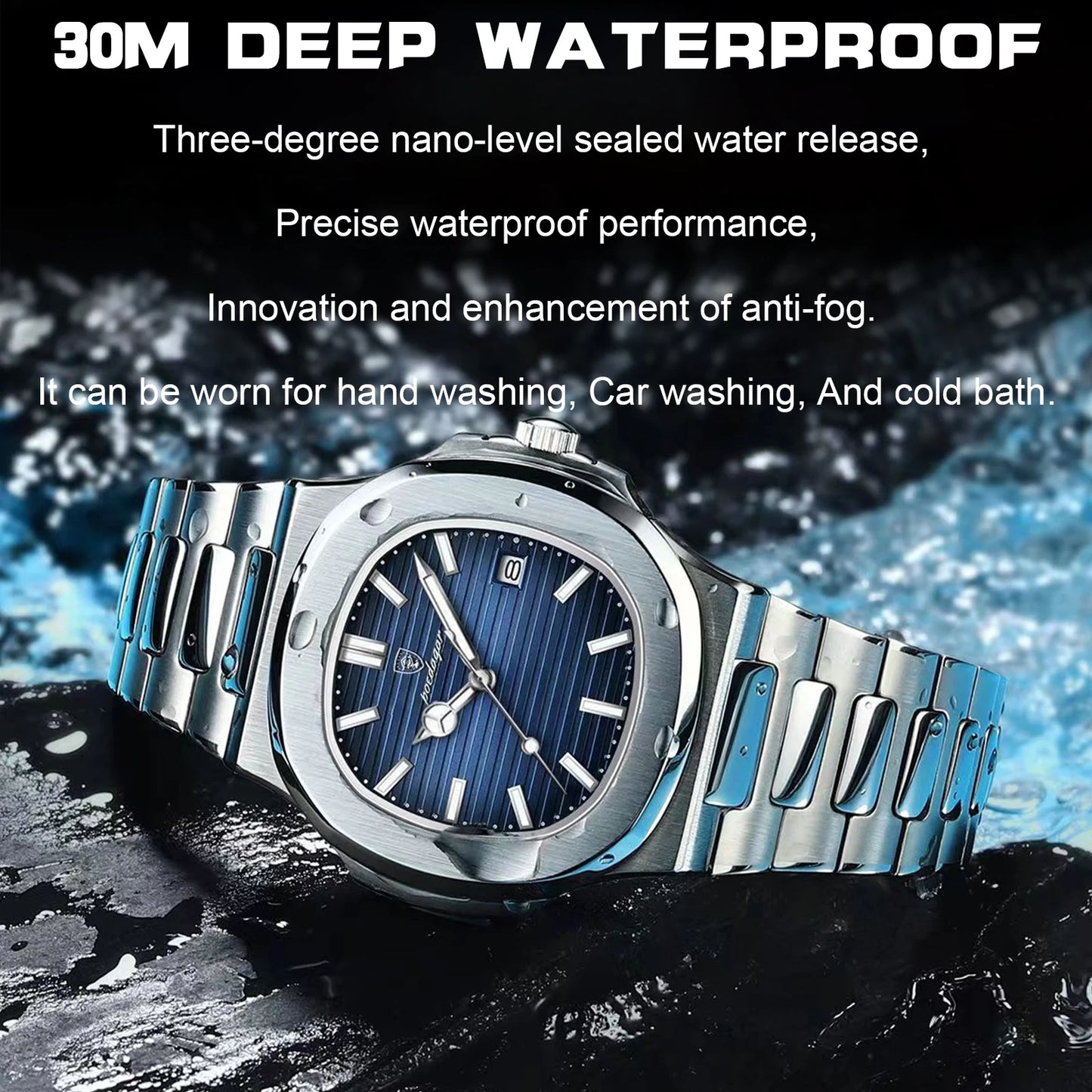 Luxury White Quartz Watch