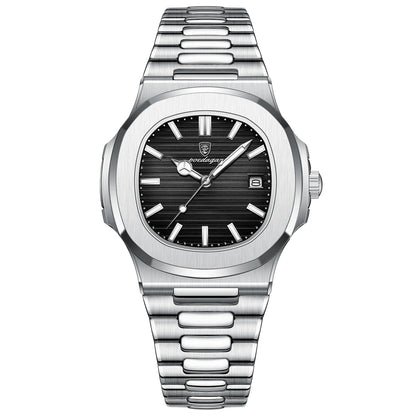 Luxury Black Quartz Watch