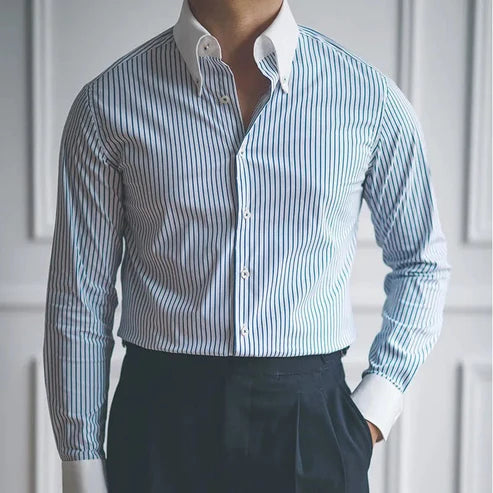 Shelby Blue Striped Shirt