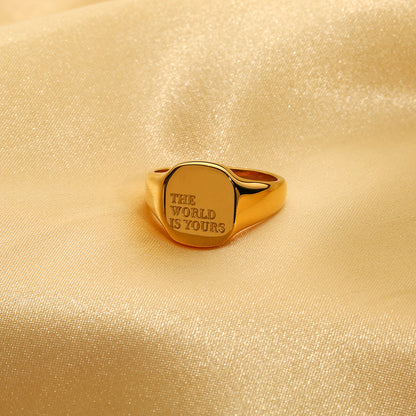 The World Is Yours Ring