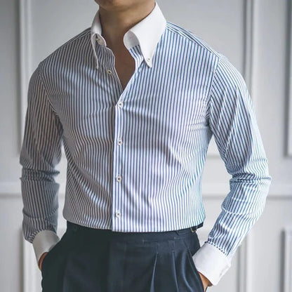Shelby Blue Striped Shirt